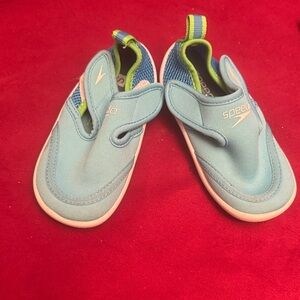 Speedo Kids Water Shoes - Light Blue and Lime